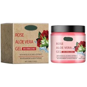 Rose Aloë Vera Moisturizing Cream - Hydraterende, Voedende En Milde Gezichtscrème For De Gevoelige Huid(2PCs)