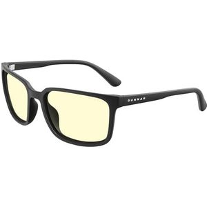 GUNNAR Gaming- en Computerbrillen - Mammoth - Framekleur: Onyx, Lenstint: Amber (Blokkeren 65% Blauw Licht & 100% UV-licht) - Blauwlichtblokkerende brillen