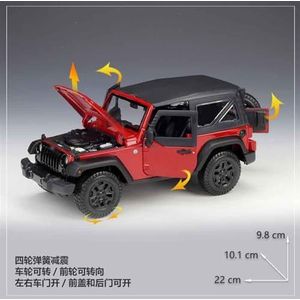 legering auto model speelgoed Voor Jeep 1:18 simulatie legering model auto speelgoed simulatie binnendeur te openen metalen model (Color : 2021 Bronco Badlands Orange)