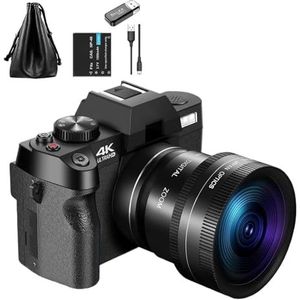 Compacte Digitale Fotografiecamera 4K Draadloze Netwerkcamera Retro Vlog Recorder 48 MP Camera 3 ""flip-scherm Heldere Gedetailleerde Beelden