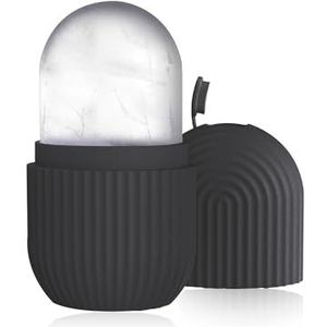 1 stuk ijsroller, ijsgezicht, capsule-gezichts-ijsschaal, ijsarm-koel-ijsroller, gezichtsbehandeling, ijsblokjesvorm, ijsmassage-gezicht, ijscontourverzorging, zwellingen verminderen (zwart)