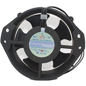 LMNCBVYA SAN JUN 150mm 2-Wire Diamond Axial Flow Cooling Fan - 220-240V, 0.13A, 2600/3000RPM, 84/100CFM, Low Noise, Model SJ1538HA2