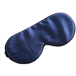Zijden oogmasker met verstelbare riem, satijnen verduisteringsslaapmasker voor mannen en vrouwen, comfortabele blinddoek oogmasker voor nachtrust (blauw)