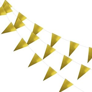 Slinger Vlaggenlijn Goud 20 Meter Verjaardag Slinger Voor Binnen En Buiten
