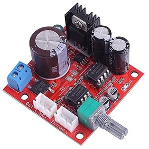 DONGKER NE5532 voorversterkerbord, Dual NE5532 voorversterkerplaat, AC 5 V-16 V/DC 6 V-24 V Dual OP AMP voorversterkermodule, enkele voeding met potentiometer