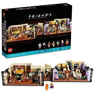 LEGO Icons The Friends Apartments 10292, Friends TV Show Gift uit Iconic Series, gedetailleerd model van set, verzamelaars bouwset met 7 minifiguren van je favoriete personages