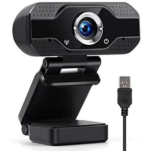 1080P Full HD-webcam, computercamera Desktop USB-camera met microfoonstation voor livestreaming van videogesprekken Online klas