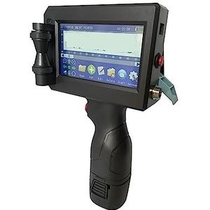 Handprinter 12,7 mm 25 talen slimme printer, QR-code logo label doos plastic thermische inkjet draagbare handheld printer Sneldrogend en waterdicht(Printer 1 black ink)