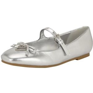 GUESS Kayra Mary Jane damesschoen, zilver leer 040, 38 EU