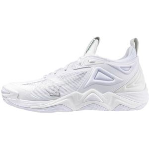 Mizuno Wave Momentum 3 Volleybalschoen voor heren, wit, zilver, 46 EU