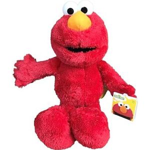Sesame Street - Pluche Elmo (rood) 11""/28cm zitten en 15""/40cm staand - Kwaliteit super zacht
