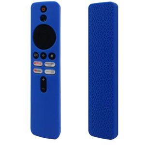 Btkigl Siliconen Afstandsbediening Case voor Xiaomi 2023 Mi 4K TV Box 2e Gen Anti-Drop Anti-Slip (Blauw)