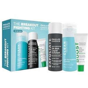 Paula's Choice Mini-Kit Eerste Hulp bij Puistjes - Gaat Puistjes, Mee-eters & Pigmentvlekken tegen en Verkleint Poriën - met Salicylzuur & Azelaïnezuur - Alle Huidtypen - Reis Formaat