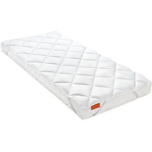 sleepling 194617 Matrasbeschermer, 100% zachte microvezel, 4 elastieken bij de hoeken, tot 30 cm matrashoogte, Made in EU, wasbaar op 60 graden, Oeko-Tex 100, 140 x 190 cm, wit
