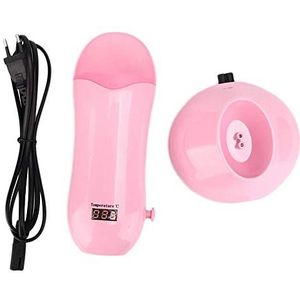 Compacte wasverwarmer, roze verstelbare ontharingsmachine, voor ontharingshars Persoonlijke verzorging Girl Daily Life(220V, European standard)