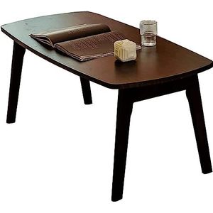 Zijtafel Bijzettafel rechthoek massief houten salontafel opklapbare middentafel lage tafel accenttafel kleine banktafel 45 cm bijzettafel Gemakkelijk te verplaatsen