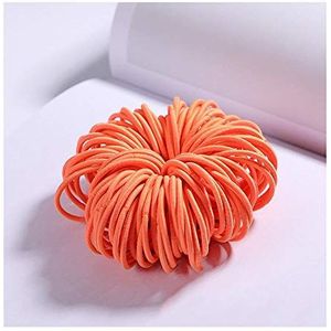 100 stks/set meisjes snoep kleuren nylon elastische haarbanden kinderen rubberen band hoofdband scrunchie mode haaraccessoires
