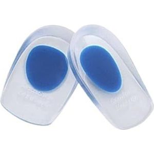 Orthopedische zachte siliconengel inlegzolen voor hielspoor, pijn, voetkussen, voetmassager, verzorging, halve hak, inlegzool, hoogte verhoging (blauw voor mannen)