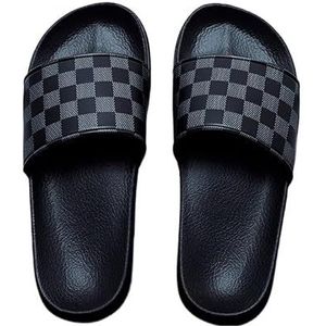 Heren Dames Slippers Comfortabele Platte Bodem Heren Zomer Slippers Outdoor Antislip Strand Slippers Casual Heren Slippers (Color : BlackGe, Size : 42)
