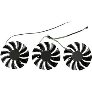 GA92S2U 87MM koelventilator voor ZOTAC voor GeForce RTX 3090 3080 3070 3060 Ti X-GAMING grafische kaart(Black 3-Fan)