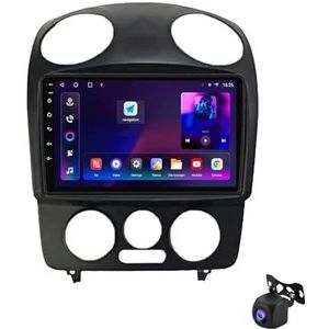 Android 12 autoradio 9"" Touchscreen Auto Stereo voor Volkswagen Beetle 2000-2012 Ingebouwde Carplay Android Auto Ondersteunt WiFi GPS Bluetooth USB Stuurbediening/Mirror Link(B,XY8 8Core 6+128G)