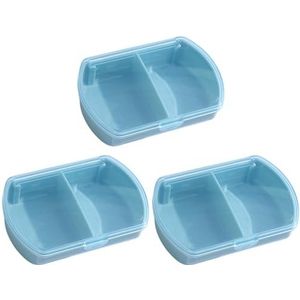 3 stukken medicijndoos mini-draagbare kunststof accessoires, reisaccessoires