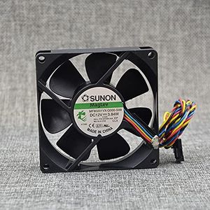 8CM 12V MF80201VX-Q000-S99 3.84W 80 * 80 * 20MM 4-wire 5Pin PWM speed control fan