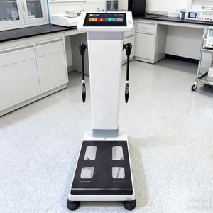 Lichaamssamenstellingsanalyzer met printer & 10,1"" HD-aanraakscherm – Meet vet%, spiermassa, BMI – BIA-weegschaal met hoogte-detectie voor thuis & sportschool, 32 metrische tracering