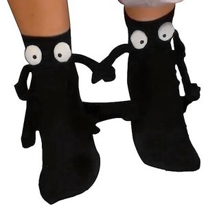 Leuke Cartoon Sokken | Comfortabele Soot Sprite Sokken met Magnetische Handjes - Paar hoge enkelsokken, Streetwear School Dating Daily Wear-accessoires Hirara