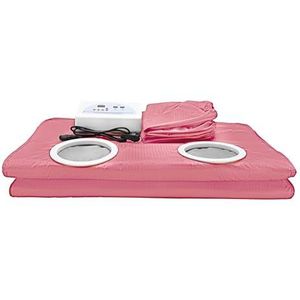 Saunadeken, Saunadeken met mouwen, digita thermische saunadeken Body Shaper for gewichtsverlies en fitness (met 2 mouwen)(Pink)