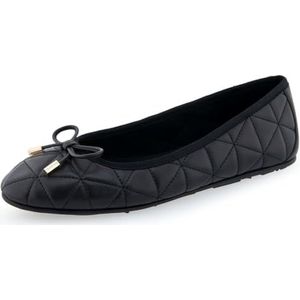 Aerosoles Pia Ballet Flat voor dames, Zwart gewatteerd leer, 6.5 Wide