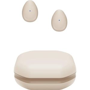 Eleror Slaap-oordopjes Z1 - Draadloze Bluetooth-oordopjes Voor Kleine Oorkanalen, Klein Formaat, Mini Onzichtbare Half In-ear Oortelefoon, Lichtgewicht Voor Comfortabele Pasvorm (Naakt)