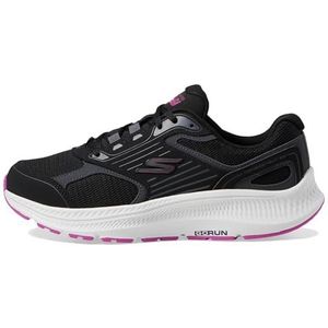 Skechers Go Run Consistent 2.0 Sneakers voor dames, zwart fuchsia, 35 EU