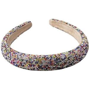 Veelkleurige steentjes Prachtige luxe hoofdbanden met strass Schoolfeest Reiscadeau Haaraccessoires 555 (Color : 12)