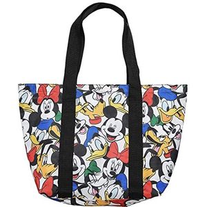 Disney Tote Travel Bag Mickey, Minnie, Donald, Goofy, Pluto Print (Multicolored)
