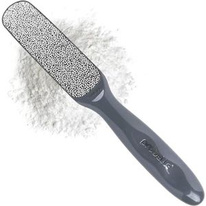 Probelle Dubbelzijdige Multidirectionele Nickel Voetvijl Eeltverwijderaar - Vermindert onmiddellijk eeltplekken en likdoorns tot poeder voor directe resultaten, Veilig gereedschap, Dark Grey