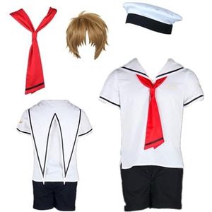 MANMICOS Amerikaanse maat Anime LI SYAORAN Cosplay Kostuums Heren Zomer school uniform pak (3X-Large)