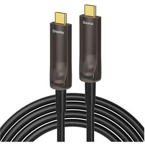 USB 3.1 Video Versie Glasvezel Kabel TypeC Kabel voor Camera Projectie 4k @ 60HZ Oplaadkabel voor Mobiele Telefoon Snel Opladen (Kleur: H, Maat: 2P)