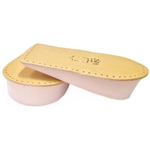 Vaya Medical Orthopeadische Hoogte Verhogen Inlegzolen 5 mm 0.20"" Hiel Lift Lift Lederen Binnenzool voor Beenlengte Discrepancy Schoen Inlegzolen voor Vrouwen Mannen Hiel Ondersteuning Bruin Nivello