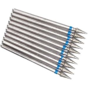Nagelschuurkop, 10 stuks veelkleurige elektrische diamantnagelboortjes for manicure en pedicure(T26-49)