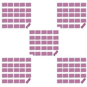 5 set 50 Stuks Mini Buffing Bestanden Blok Dubbelzijdige Manicure Multi-color Nail Art Slijpen Polijsten Buffer Gereedschap Rose, Rose rood