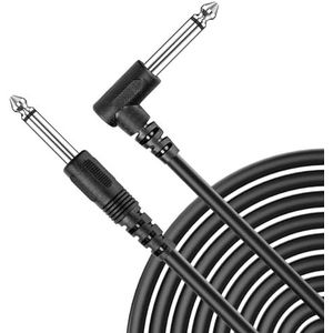 Gitaar Audiokabel 300cm Audiokabel Recht Naar Haaks 6,35 Mm Jack-kabel Voor Basgitaarmixer AMP-accessoires
