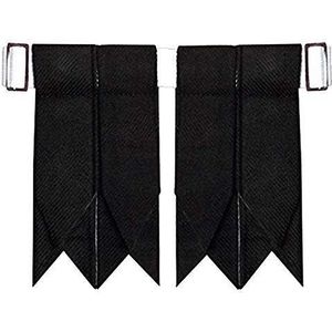 Tartan City Nieuwe Schotse Kilt slang Sock kousen Katoen Zwart Lang