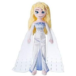 Disney Store officiële Elsa de Sneeuwkoningin, pop uit, Frozen, 46 cm, gemaakt van zachte stof, geborduurde gelaatstrekken, geschikt vanaf de geboorte