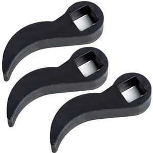 Fcuajdkq 3 stuks adapters voor hefboomsleutel, adapterkop voor breekijzer, verstelbare hoekkoppen, extra sterke hendel, 1/2 inch steeksleutel