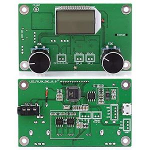 Regun FM-ontvanger, FM-ontvanger, besturingsmodule 87-108 MHz, DHZ, digitale stereo, FM-radio-ontvangermodule met seriële interfacebediening, met LCD-display