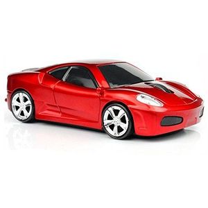 Computer Draadloze Muis Sport Auto Muis USB Optische Gaming Muizen (rood)