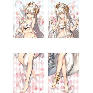 Anime Kussensloop Arknights Kussensloop Platinum Kussensloop Cover Dakimakura Peach Skin Kussensloop Mode Gedrukt Kussensloop Cover（A）(Size:150cm)