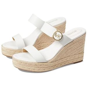 Michael Kors Lucinda Damessandalen met sleehak, Wit (Optical White), 41 EU