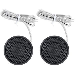Tweeter auto Tweeters voor auto 2 stuks/partij 120W hifi-luidsprekers autoradio stereo tweeters luidspreker luidspreker zwart transparant zijden rekfolie